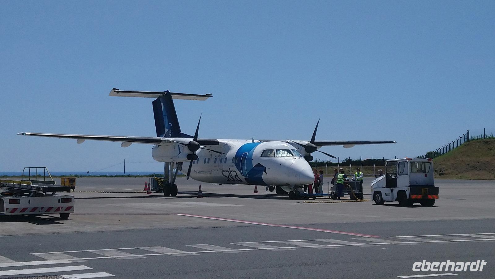 Propellerflugzeug für innerazoreanische Flüge