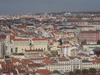 Lissabon - Castelo de Sao, Blick auf die Altstadt