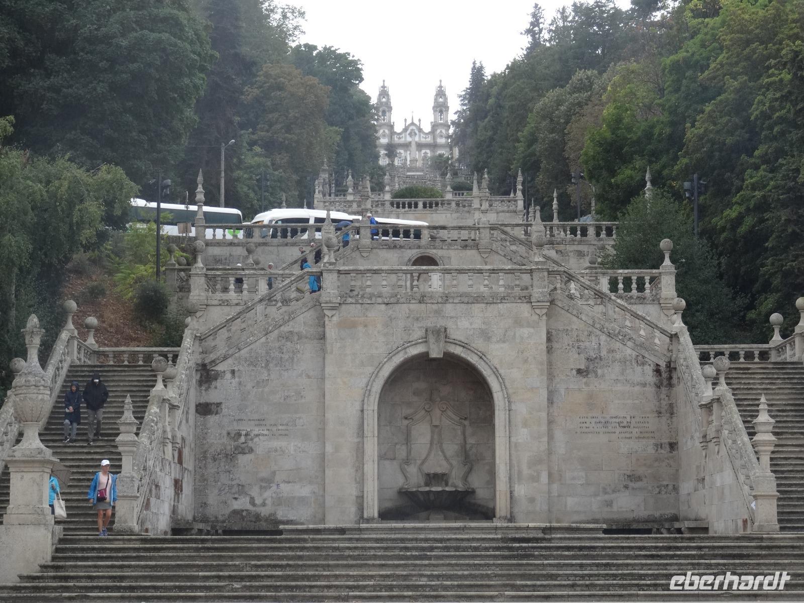 Lamego - Kirche unser lieben Frau von Remedios, Barocktreppe