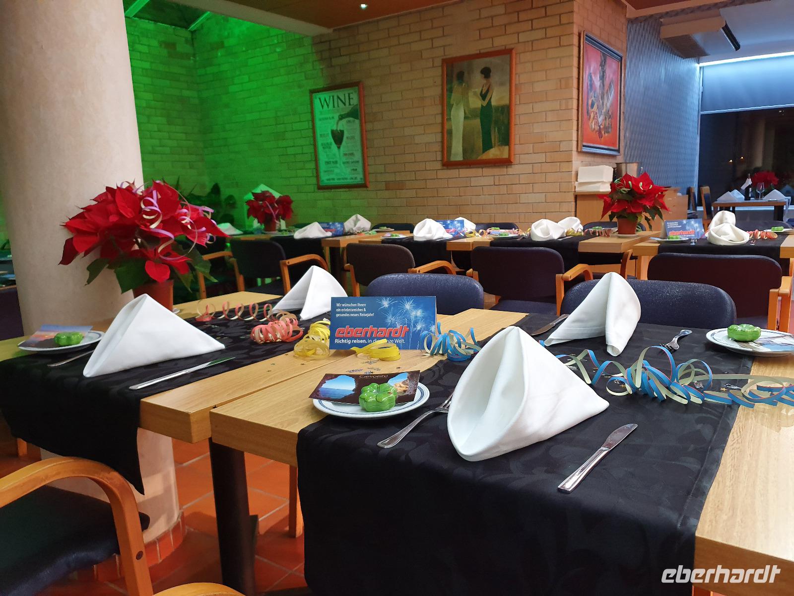 Hotel Bahia Cristal Silvestertisch