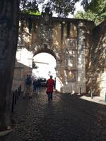 Weg zur Burg Lissabon