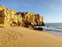 ...Am Abend die Sonnenstrahlen am Praia da Coelha einfangen.jpg