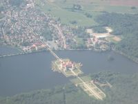 Schloss Moritzburg aus der Vogelperspektive