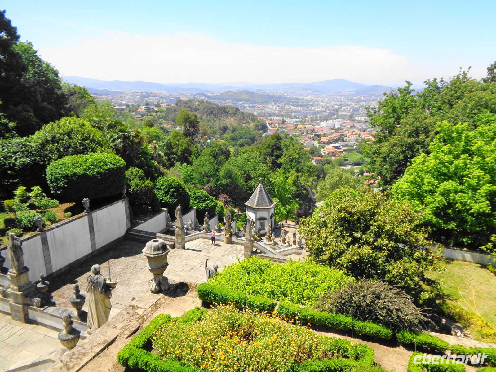 Blick auf Braga vom Wallfahrtsort Bom Jesus 