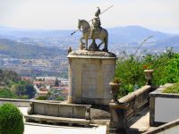Braga Wallfahrtsort Bom Jesus Reiterstandbild  
