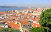 Lissabon Blick vom Castelo de São Jorge