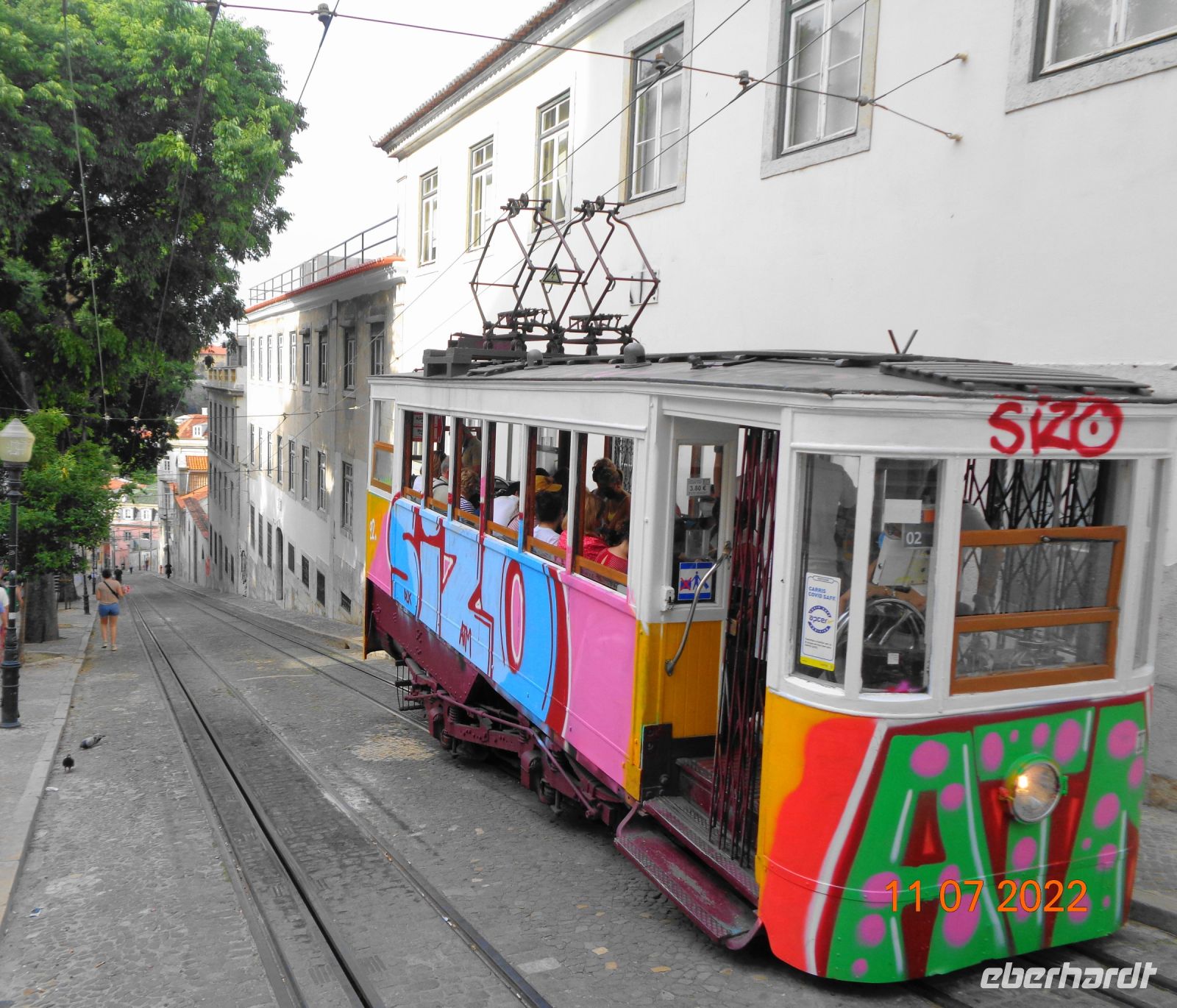 Lissabon alte Straßenbahn 