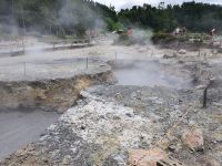 Azoren, Insel Sao Miguel, Geothermiegebiet beim Furnas See