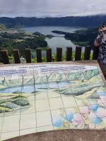 Azoren, Insel SAao Miguel, Sete Cidades, Aussichtspunkt Vista do Rei