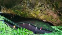 Azoren, Insel Terceira, Vulkanhöhle Algar do Carvao
