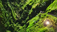 Azoren, Insel Terceira, Vulkanhöhle Algar do Carvao