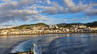 Azoren, Horta auf Faial von der Fähre aus