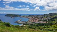 Azoren, Insel Faial, Blick auf Horta