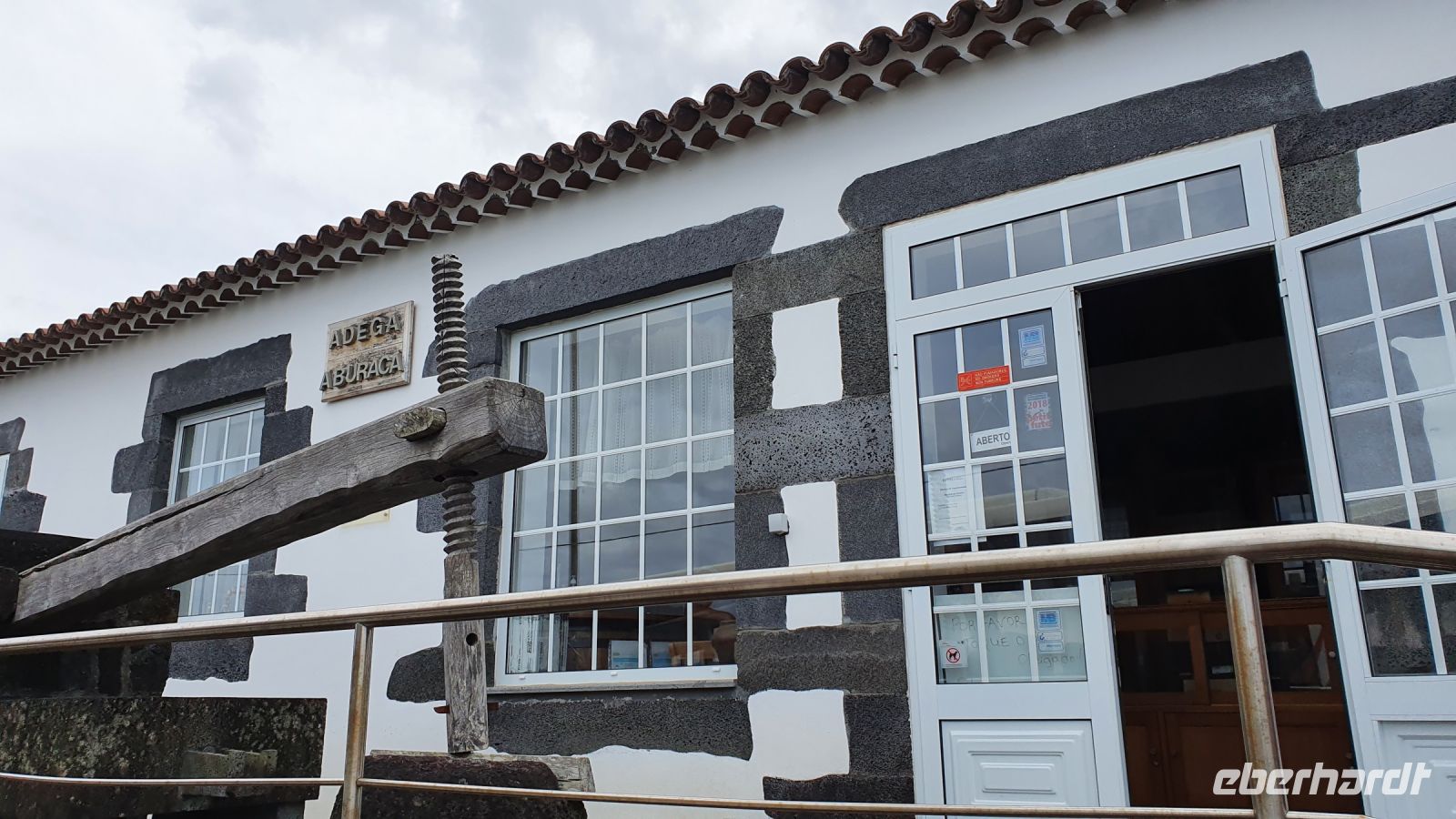 Insel Pico, Weinprobe in der Adega Buraca