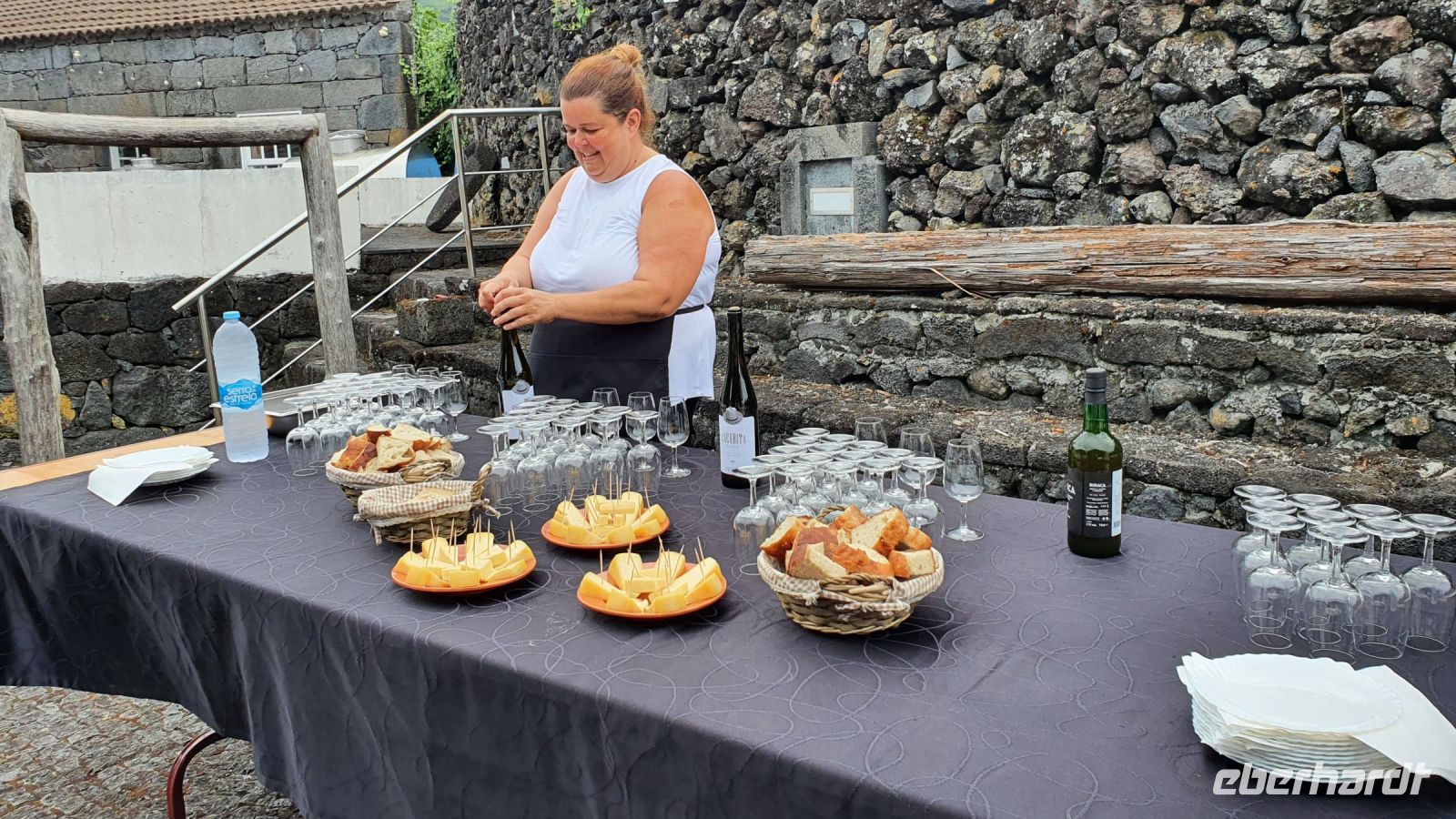 Insel Pico, Weinprobe in der Adega Buraca