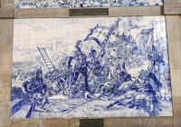 Kacheln im berühmten Bahnhof Sao Bento von Porto