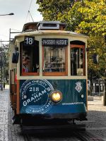 Leider verkehrt die elektrische Straßenbahn nur noch am Atlantik entlang, Porto