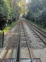 Steile Auffahrt auf den Hügel von Braga