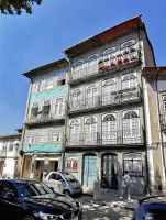 Entzückende Fassaden in Guimaraes