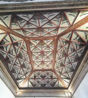 Decke mit Elstern in Sintra im Palacio National