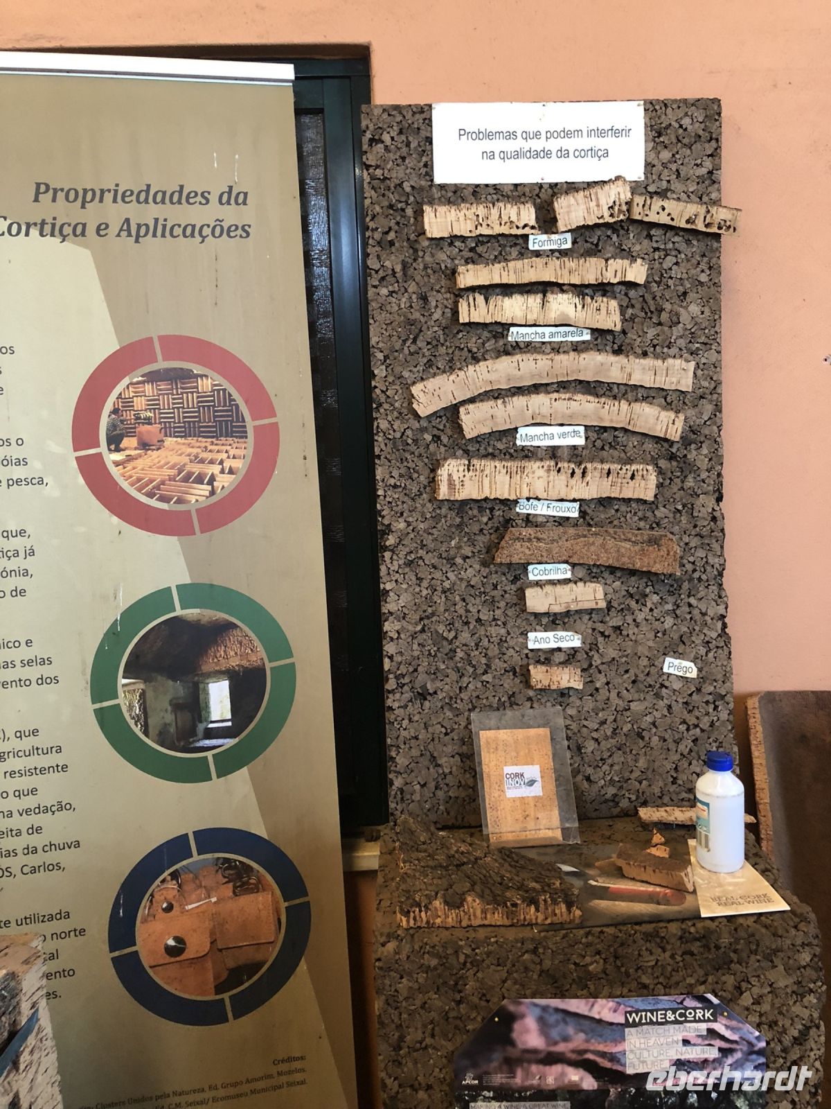 verschiedene Qualitäten des Korks