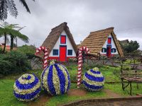 Berühmten Strohgedeckten Häuser in Santana, Madeira