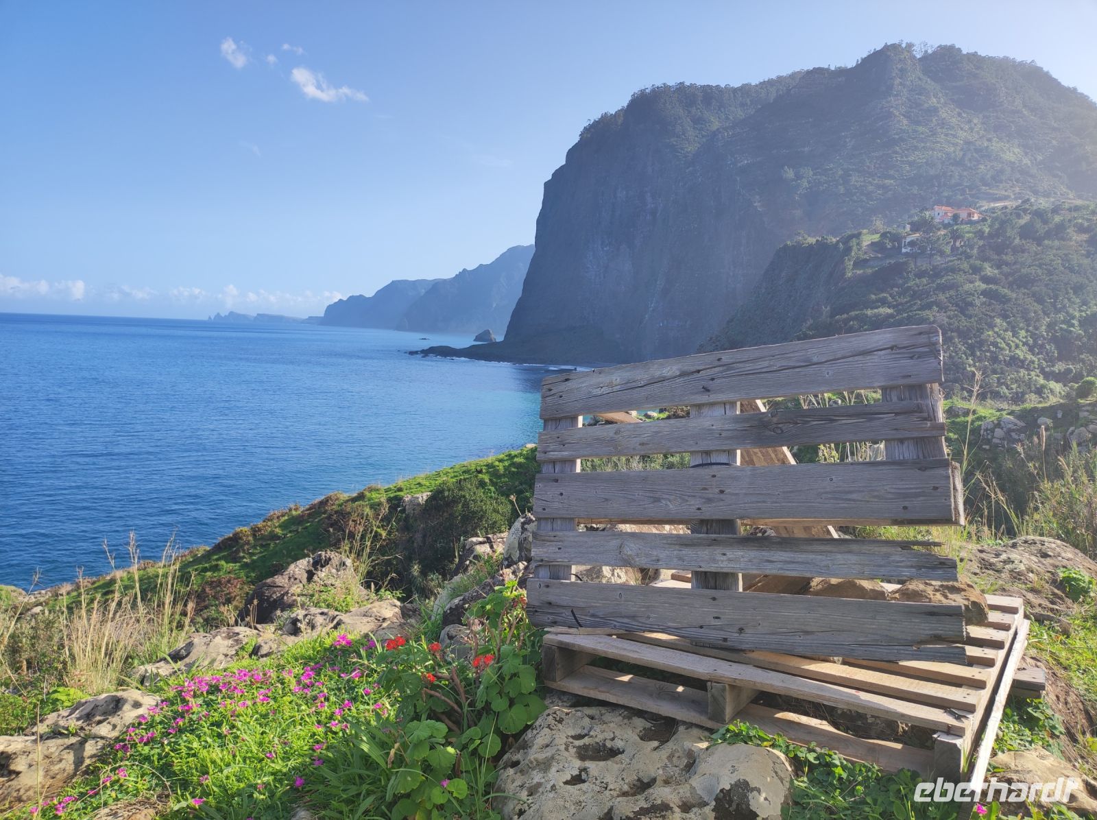 Aussichtpunkt bei Faial mit Blick auf den Adlerfelsen