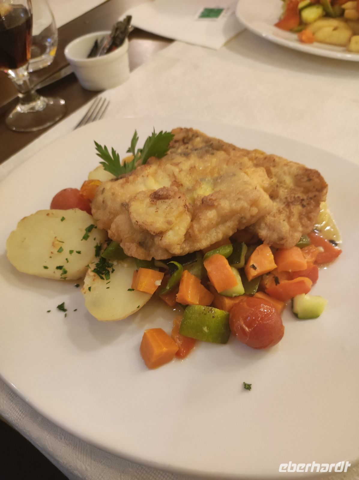 Degenfisch im Hotelrestaurant 