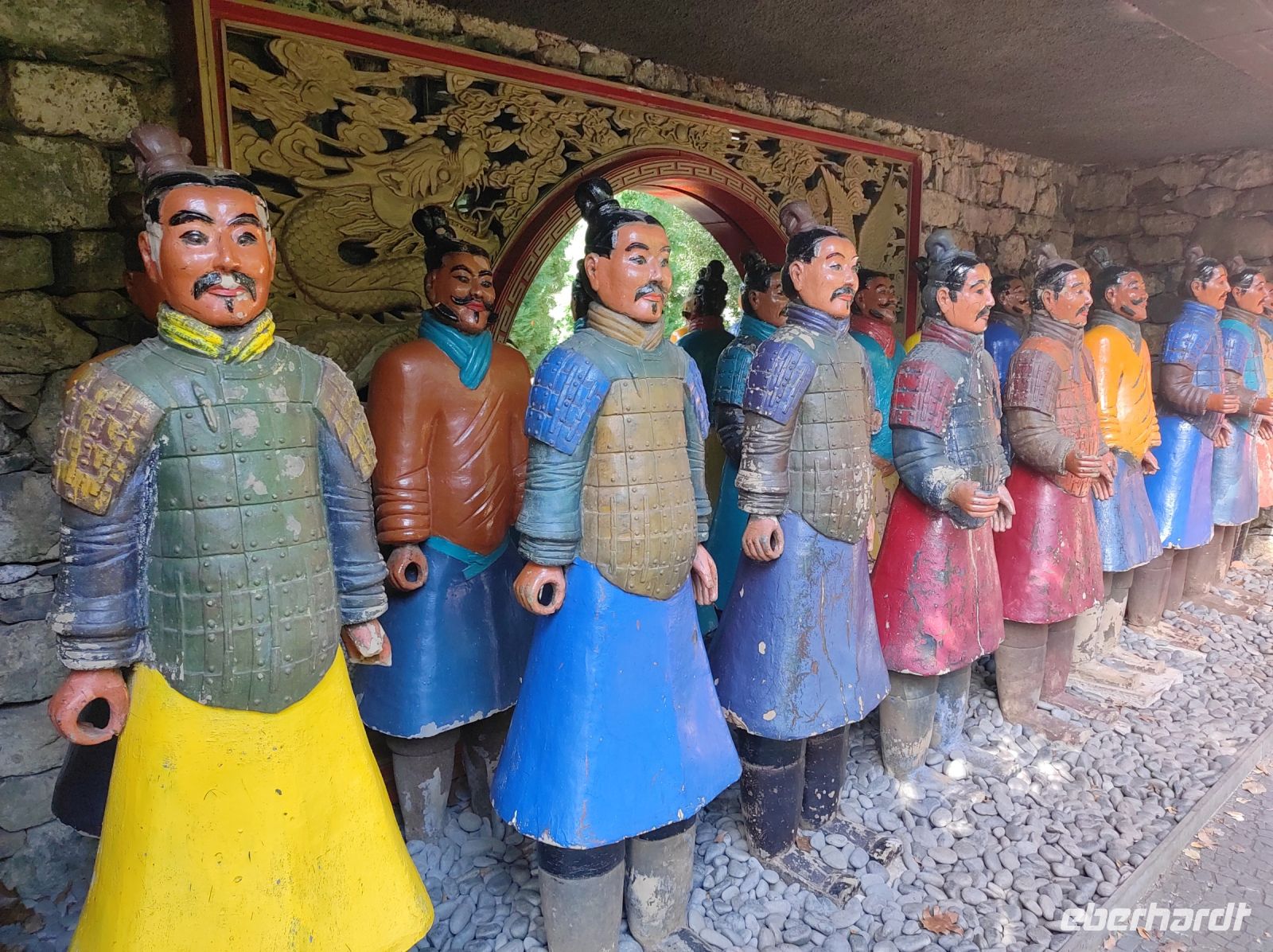 Terrakotta Armee im Tropischen Monte Palace Garten in Funchal