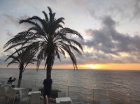 Sonnenaufgang von der Terrasse des 