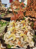 Hummerfleischplatte auf dem Silvestergaladinner Buffet im Hotel 