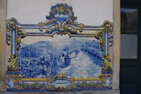 schöne Fließen-Bilder an der Bahnstation Pinhao