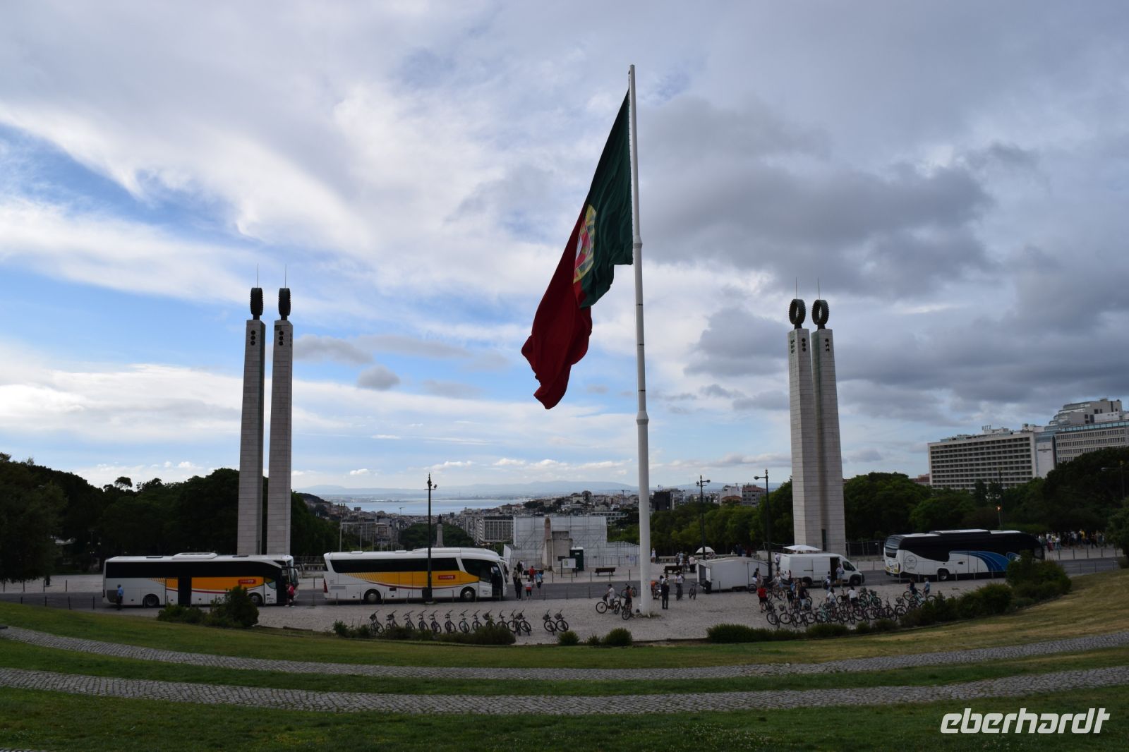 Blick zum Atlantik in Lissabon