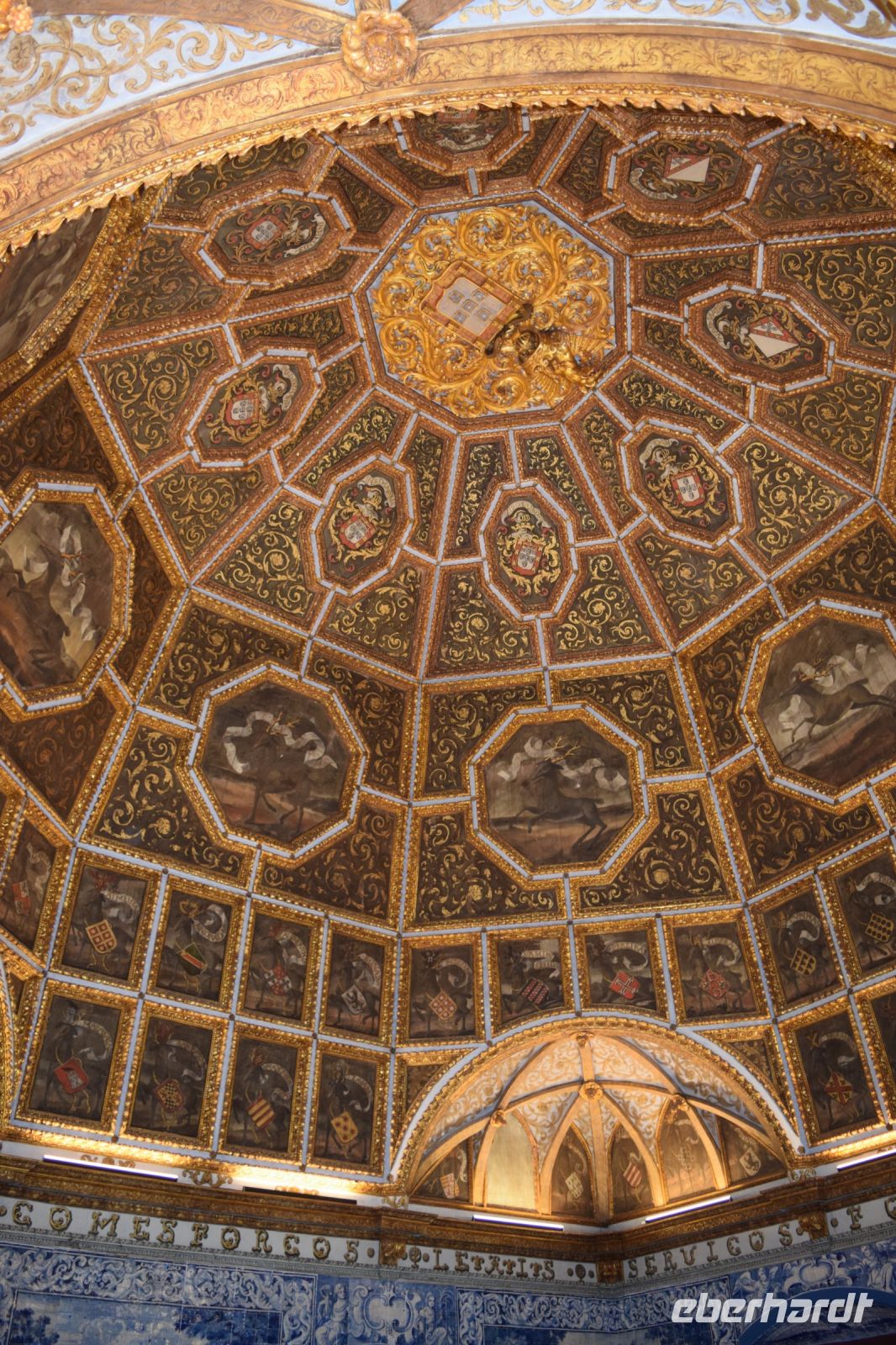 prächtige Holzdecken im Nationalpalast Sintra