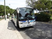 Immer pünktlich: Unser Bus in Lissabon