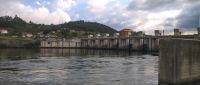 Auf dem Douro Schleuse