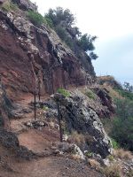 Weg entlang der Steilküste