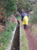 Levadawanderung, bei leichtem Nieselregen