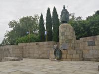 Statue des ersten Königs von Portugal Alfonso Henriques, Giumaraes