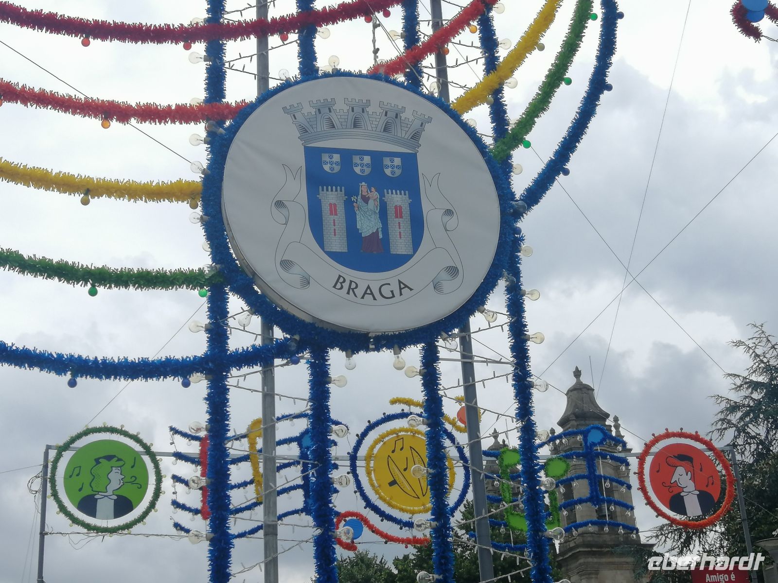 Vorbereitung zum Stadtfest in Braga - San Joaninas - Sao Joao de Braga