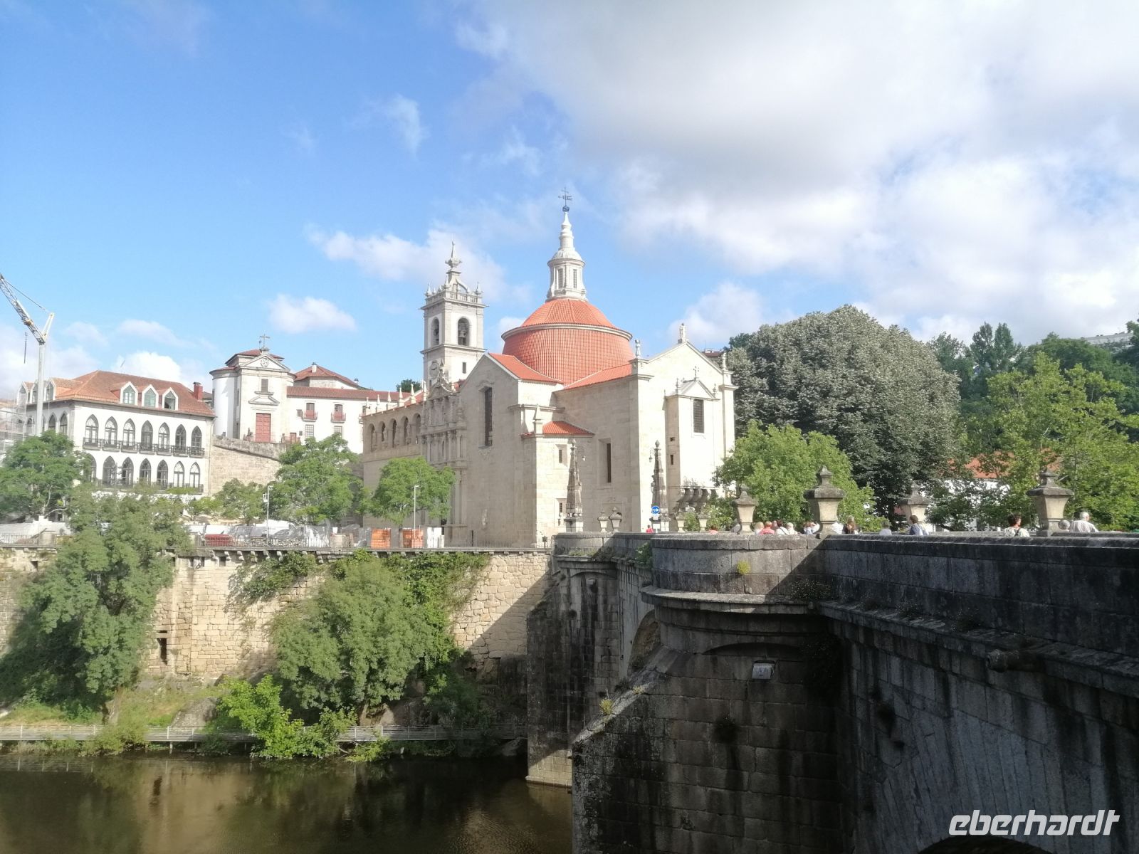 Blick von der Brücke Sao Goncalo Richting Dom, Amarante