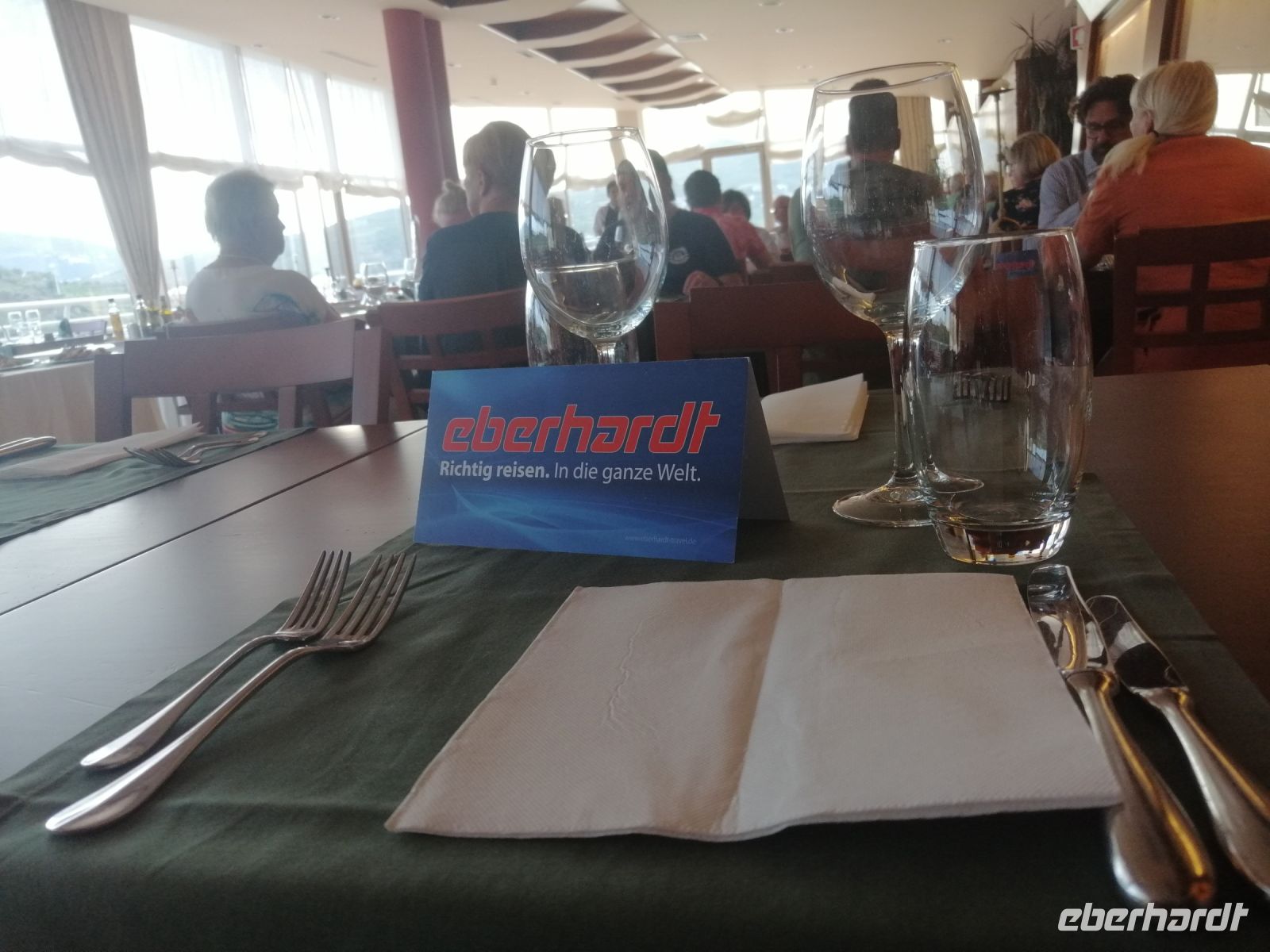 Abendessen im Restaurant des Hotels Régua Douro