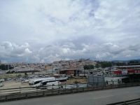 Ankunft in Coimbra, historische Altstadt im Hintergrund