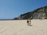 Freizeit, Sandstrand in Nazaré