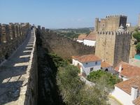 Freizeit in Obidos, Spaziergang auf der Stadtmauer