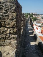 Freizeit in Obidos, Spaziergang auf der Stadtmauer