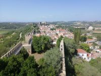 Freizeit in Obidos, Blick auf die Altstadt von der Stadtmauer
