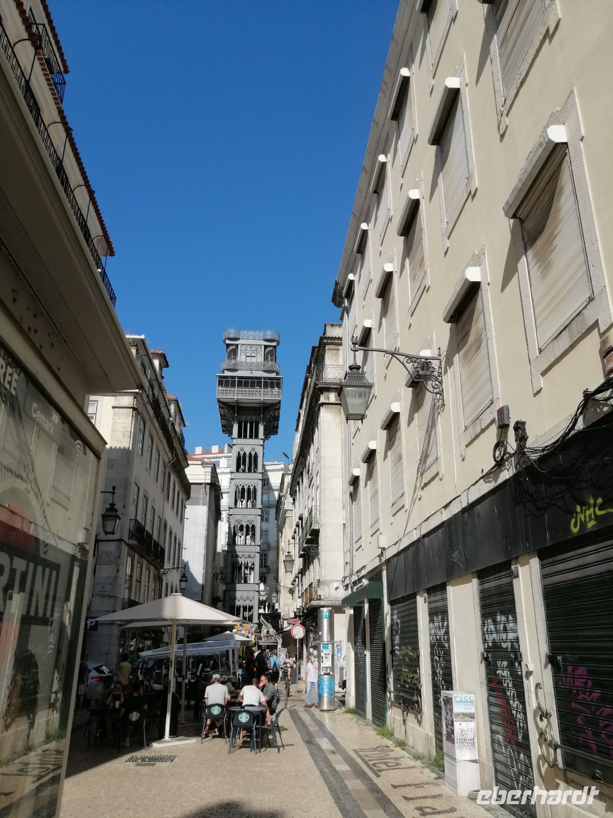 Stadtrundgang durch Lissabon, Fahrstuhlr de Santa Justa