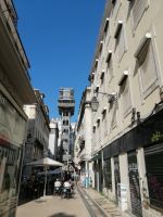 Stadtrundgang durch Lissabon, Fahrstuhlr de Santa Justa