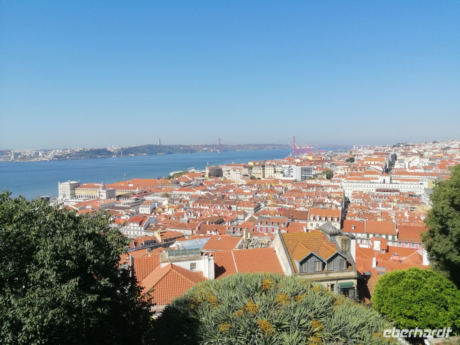 Blick auf Lissabon von der Burg São Jorge während der Stadtführung